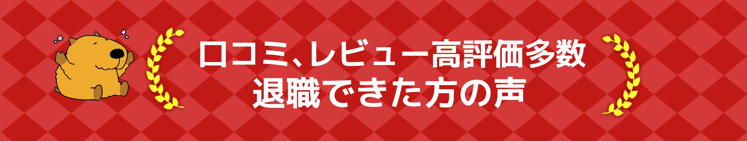 口コミ、レビュー高評価多数,退職できた方の声